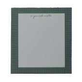 Black Watch Weathered Original Scottish Tartan  Notizblock (Vorderseite)