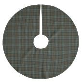Black Watch Weathered Scottish Tartan Polyester Weihnachtsbaumdecke (Vorderseite)