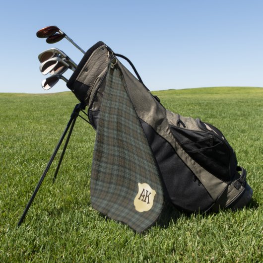 Black Watch Wetthered Original Scottish Tartan Golfhandtuch (Gras)