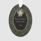Black Watch Wetthered Original Scottish Tartan Ornament (Rückseite)