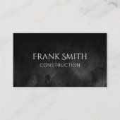 Black Watercolor Ombre Visitenkarte (Vorderseite)