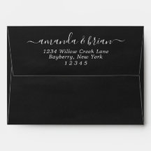 Black Watercolor Paper Trendy Script Letters 12x18