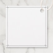 Black Watercolor Pumpkins Baby Dusche Danke Geschenkanhänger (Rückseite)