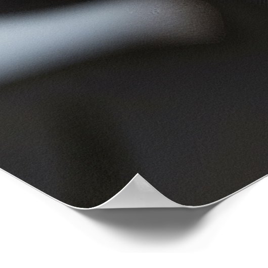 Black Wave Fluidity Poster (Ecke)