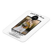 Black Wax Siegel Foto Hochzeit Speichern Sie das D Magnet (Linke Seite)