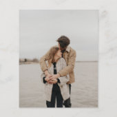 Black We are Verlobt Verlobung Ankündigung (Rückseite)