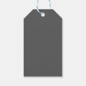 Black Web Halloween-Geschenk-Tag Geschenkanhänger (Rückseite)