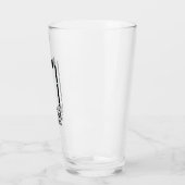 Black Wedding Bow Krawatte Personalisierte Trauzeu Glas (Links)