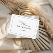 Black Wedding Dankeschön Karte mit QR Code