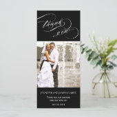Black Wedding Foto Script Vielen Dank (Stehend Vorderseite)