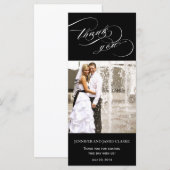 Black Wedding Foto Script Vielen Dank (Vorne/Hinten)