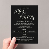 Black wedding invitation acryleinladungen (Insitu (Handheld))