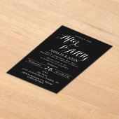 Black wedding invitation acryleinladungen (Ablage )