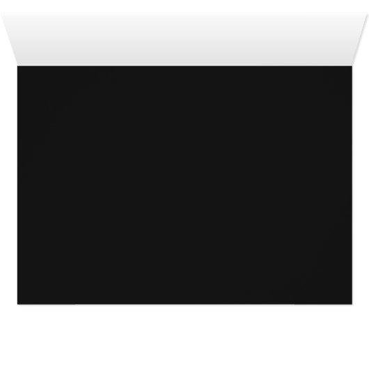 Black Wedding Minimalistisch vorbehaltene Brautfam (Innenansicht Horizontal (Unten))