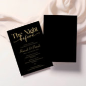 Black Wedding Probe Dinner Einladung