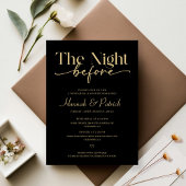 Black Wedding Probe Dinner Einladung