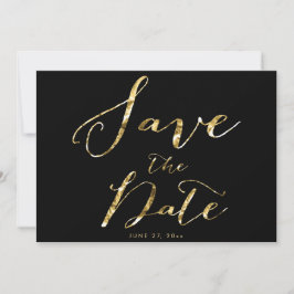 Black Wedding Save the Date Cards Elegant Einladung