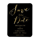 Black Wedding Save the Date Magnets Elegant Magnet (Vertikal)