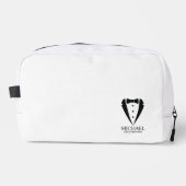 Black Wedding Tuxedo Anzug Personalisierte Trauzeu Waschbeutel (Vorderseite)