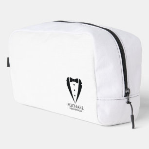 Black Wedding Tuxedo Anzug Personalisierte Trauzeu Waschbeutel