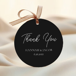 Black Wedding Vielen Dank für Ihr Interesse Sticke Geschenkanhänger