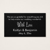 Black Wedding Vielen Dank für Ihre Unterstützung T (Rückseite)