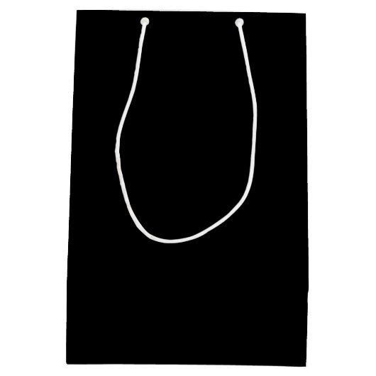 Black Wedding Willkommensgrün Gefallen Mittlere Geschenktüte (Rückseite)