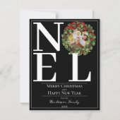 Black Weihnachten Weihnachtskranz Foto (Vorderseite)