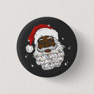 Black WeihWeihWeihnachts-Schwarze Geschichte Xmas Button