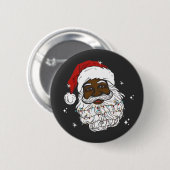 Black WeihWeihWeihnachts-Schwarze Geschichte Xmas Button (Vorne & Hinten)