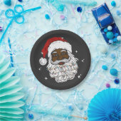 Black WeihWeihWeihnachts-Schwarze Geschichte Xmas Pappteller (Party)