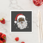 Black WeihWeihWeihnachts-Schwarze Geschichte Xmas Serviette (Beispiel)
