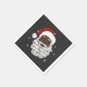 Black WeihWeihWeihnachts-Schwarze Geschichte Xmas Serviette (Ecke)
