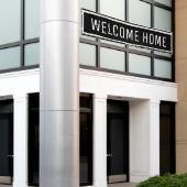 Black Welcome Zuhause Banner (Äußeres Gebäude)