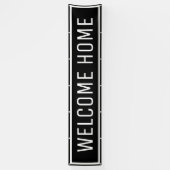 Black Welcome Zuhause Banner (Vertikal)