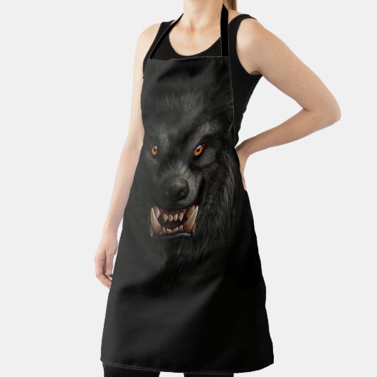 Black Werewolf Wolf Schürze (InSitu)