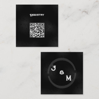 Black Western Goth Wedding Ste Enclosure Klein Begleitkarte