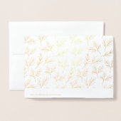 Black Whimsical Calligraphy Abschluss Vielen Dank Folienkarte (Rückseite mit Umschlag)