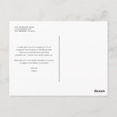 Black Whimsical Calligraphy Abschluss Vielen Dank Postkarte (Rückseite)