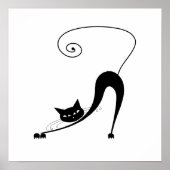 Black Whimsy Kitty 2 Poster (Vorne)