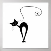 Black Whimsy Kitty 3 Poster (Vorne)