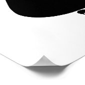 Black Whimsy Kitty 4 Poster (Ecke)