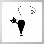 Black Whimsy Kitty 5 Poster (Vorne)