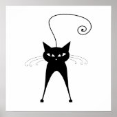 Black Whimsy Kitty 6 Poster (Vorne)