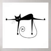 Black Whimsy Kitty 8 Poster (Vorne)