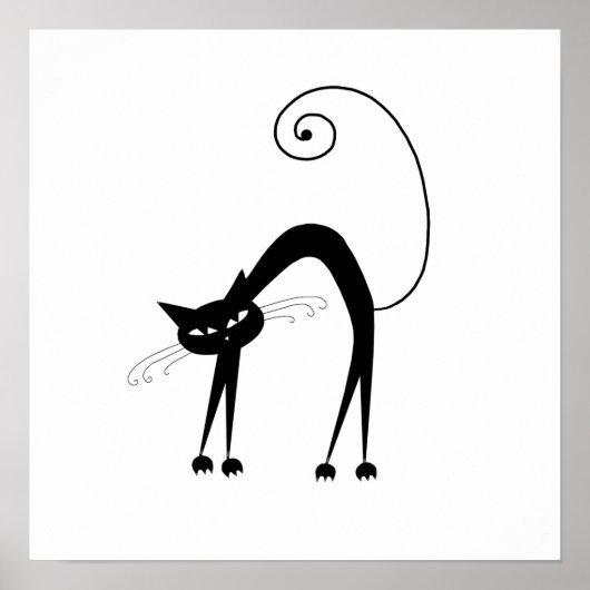 Black Whimsy Kitty 9 Poster (Vorne)
