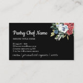 Black Whisk Rolling Button Zuhause gemacht Bäckere Visitenkarte (Rückseite)
