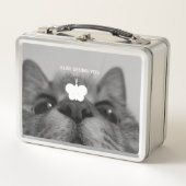 Black&White 17yro kitty Metall Brotdose (Vorderseite)