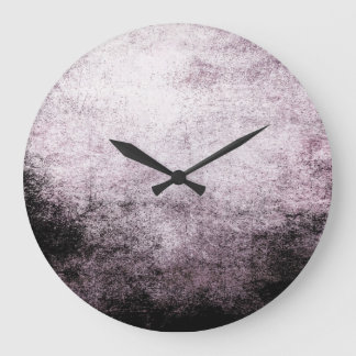 Black White Abstract Grunge Vintage Wall Clock Große Wanduhr