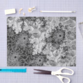 Black&White abstraktes Blasen-Muster Seidenpapier (Handwerk)